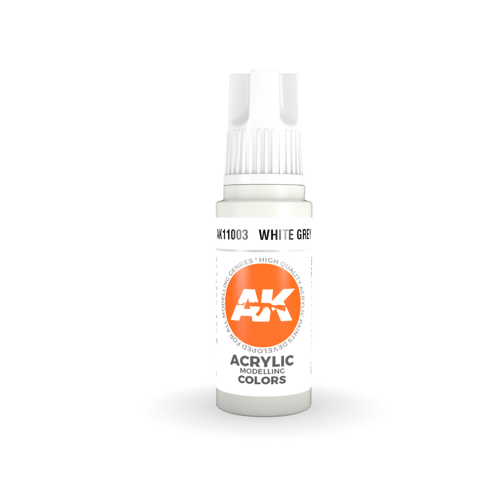 AK 3rd GEN Acrylic White Grey 17ml - Tistaminis