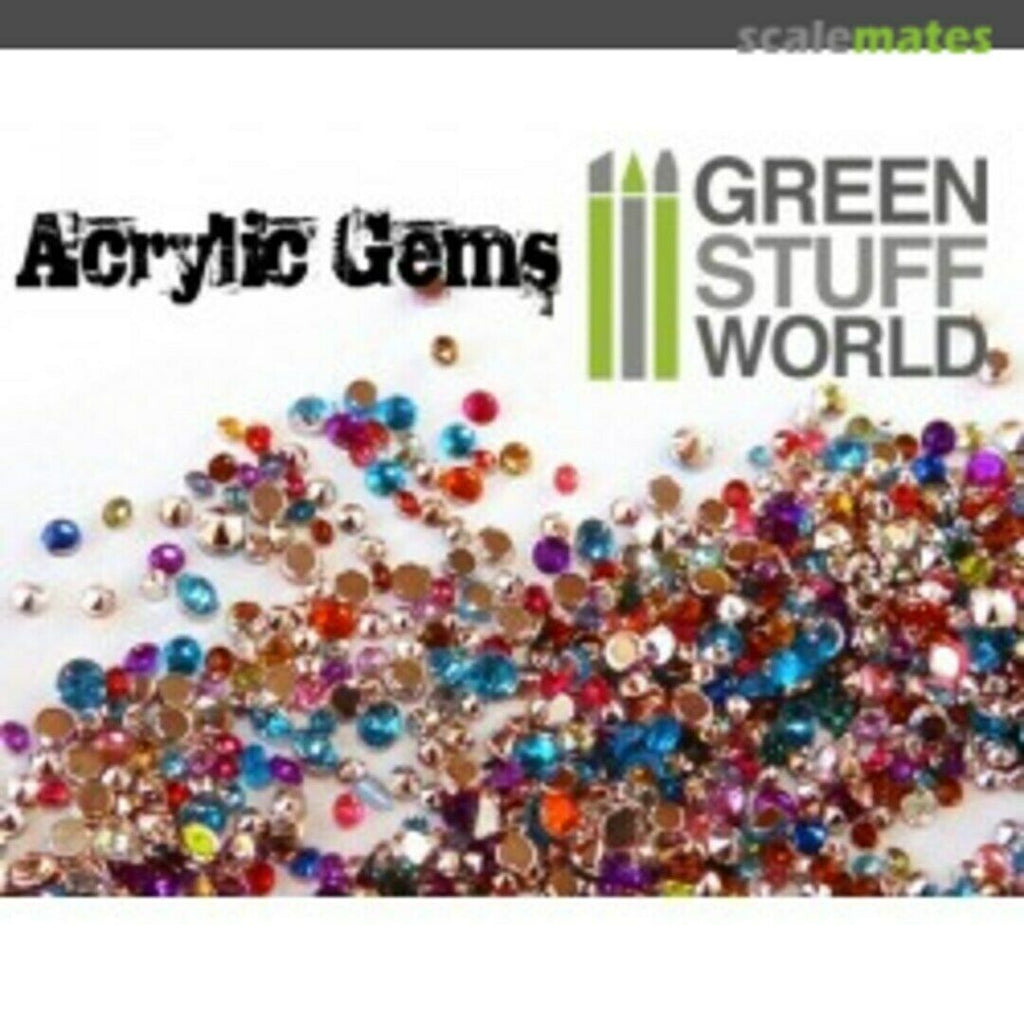 Green Stuff World Acrylic Gems - 1000 Pieces New - Tistaminis