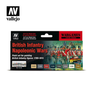 Vallejo BRITISH INFANTRY NAPOLEONIC WARS Paint Set New - TISTA MINIS