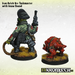 Kromlech Iron Reich Orc Tasmaster with Gnaw Hound New - TISTA MINIS