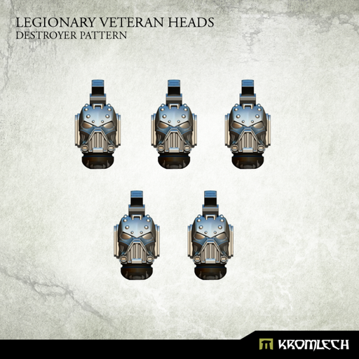 Kromlech Legionary Veteran Heads: Destroyer Pattern (5) New - TISTA MINIS