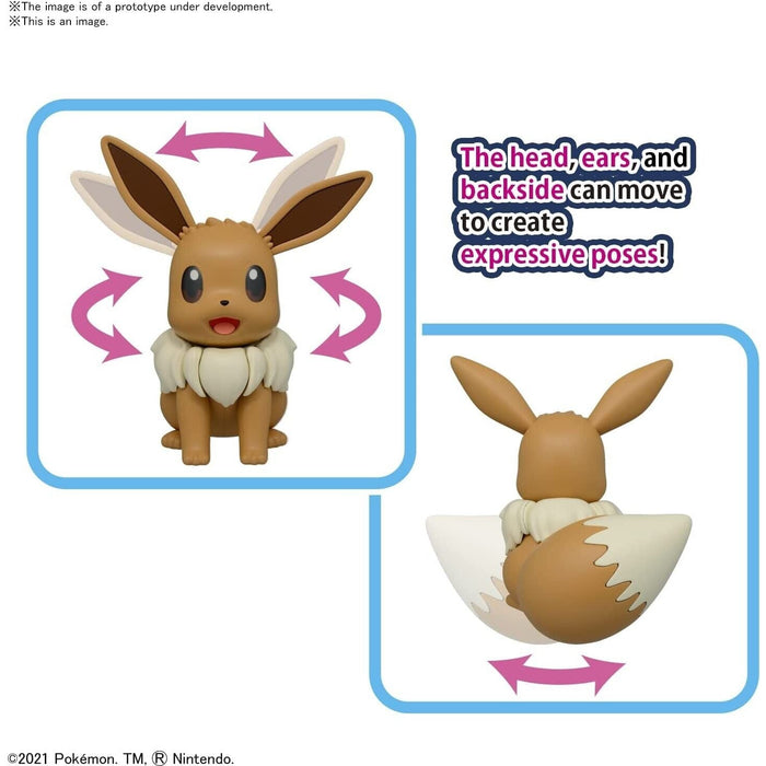 Bandai Spirits Pokemon Model Kit Big 02 Eevee New - Tistaminis