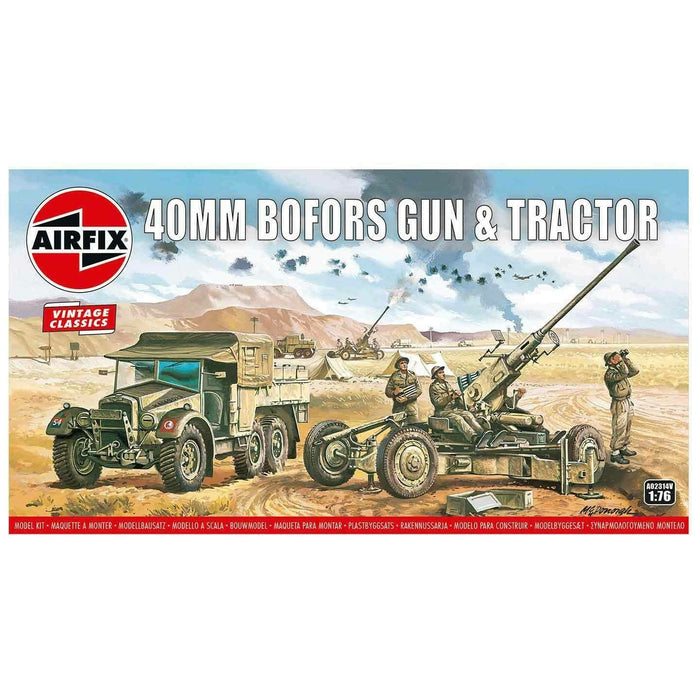 Airfix  BRITISH BOFORS GUN & TRACTOR AIR02314 (1/76) New - TISTA MINIS