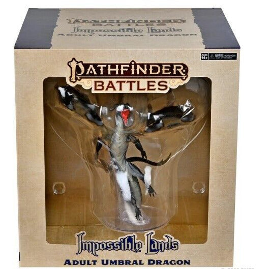 Pathfinder Battles: Impossible Lands: Adult Umbral Dragon Boxed Figure New - Tistaminis