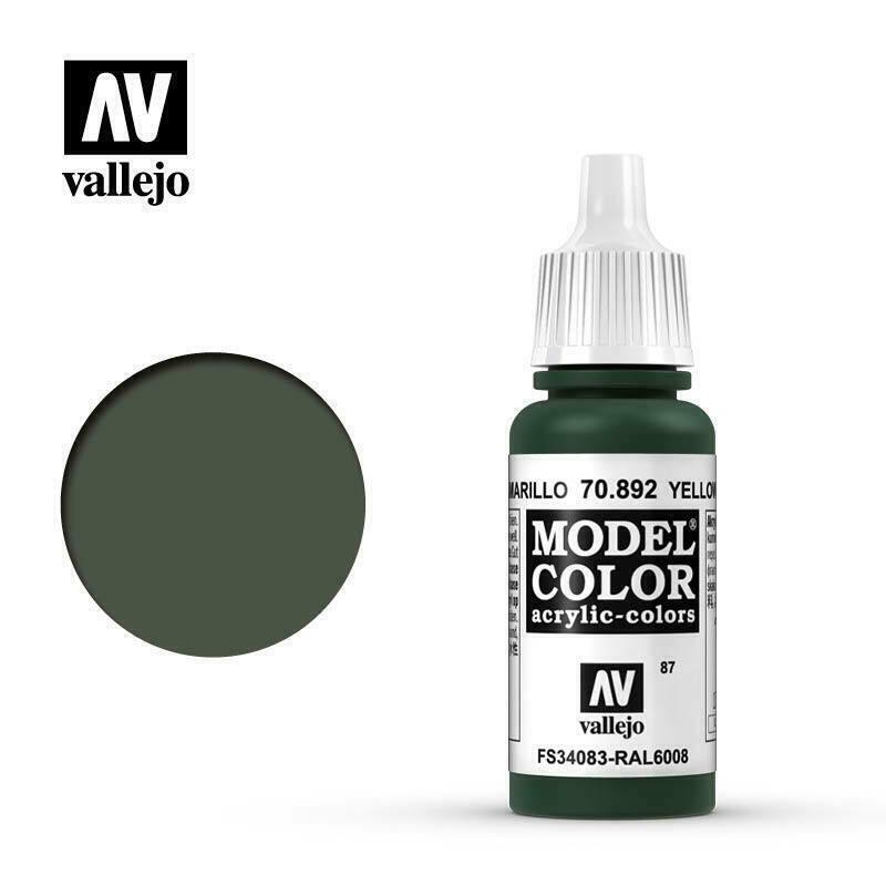 Vallejo Model Colour Paint Yellow Olive (70.892) - Tistaminis