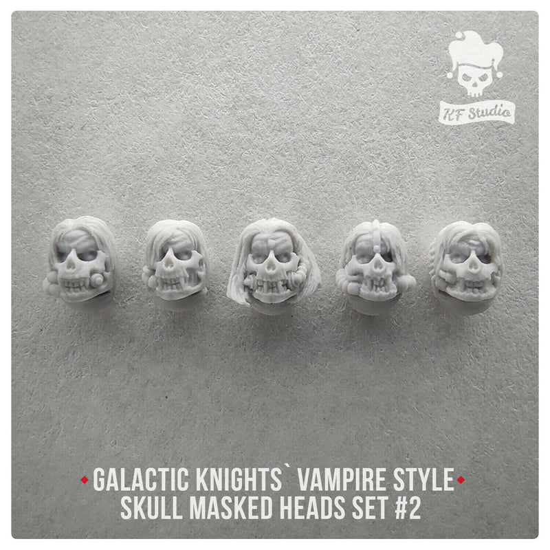 Artel W - KF Studio	Vampire Style Galactic Knights skull masked heads set#2 New - Tistaminis