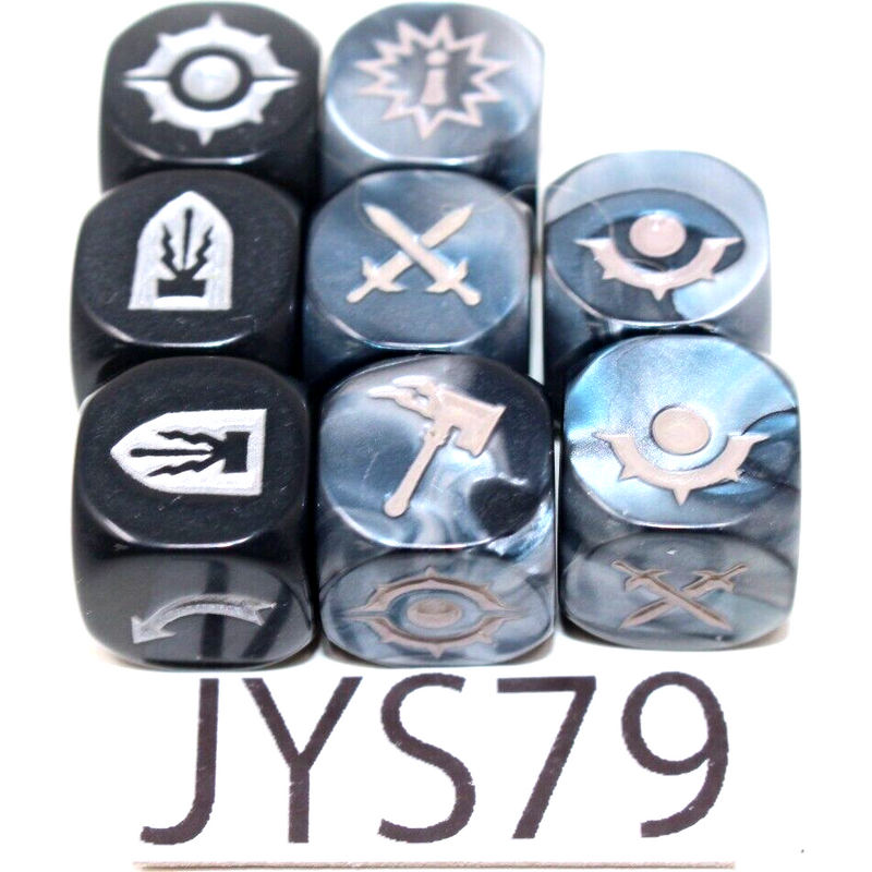 Warhammer Shadespire Metal Attack And Black Defence Dice - JYS79 - Tistaminis
