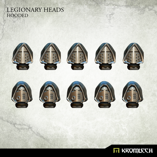 Kromlech Legionary Heads: Hooded (10) New - TISTA MINIS