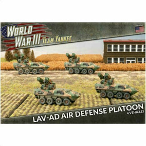 World War 3: Team Yankee American LAV-AD Air Defense Platoon New - TISTA MINIS