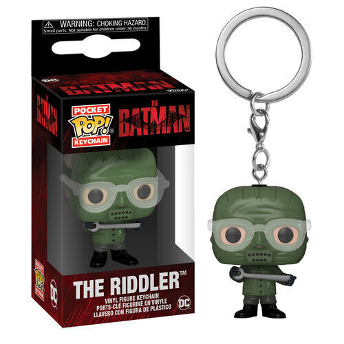 Funko Pop! DC The Batman Riddler Pocket Keychain New - Tistaminis