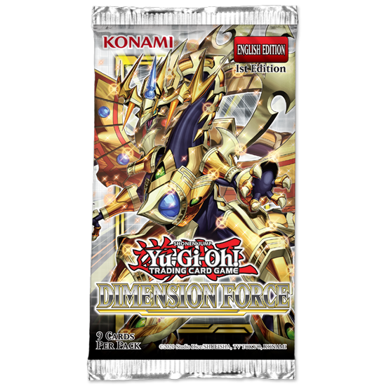 Yugioh Dimension Force Booster Pack (x1) New - Tistaminis