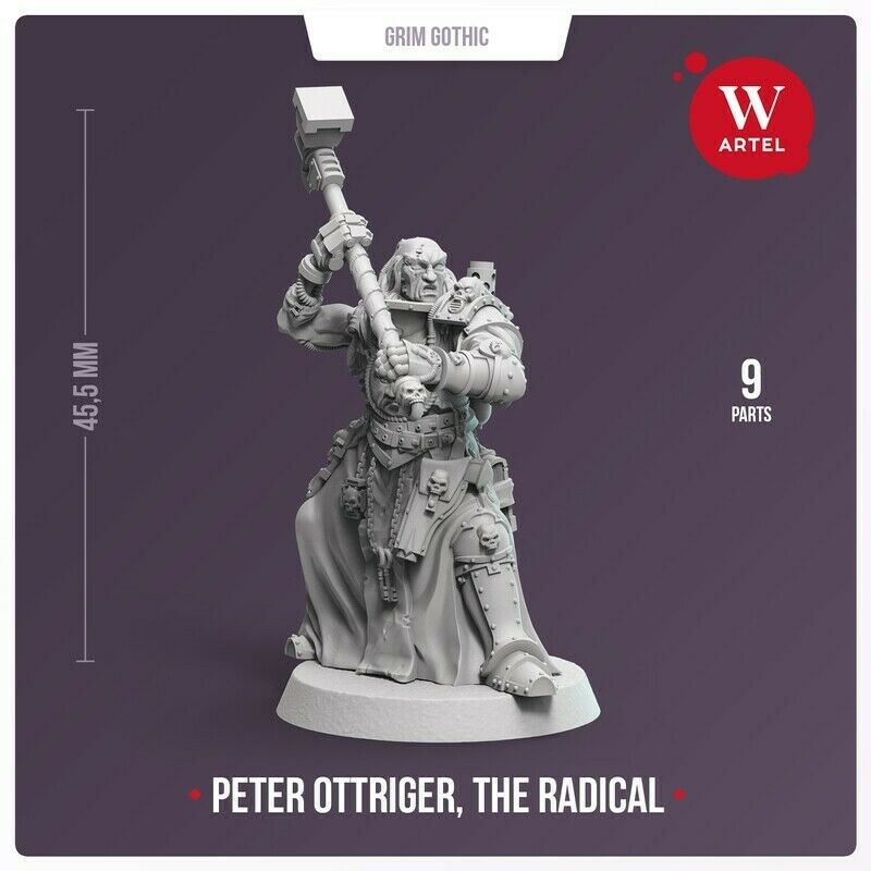 Artel Miniatures - Grim Gothic Peter Ottriger, The Radical 28mm New - TISTA MINIS