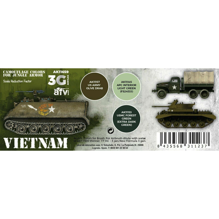 AK Interactive 3G Vietnam Colors New - Tistaminis