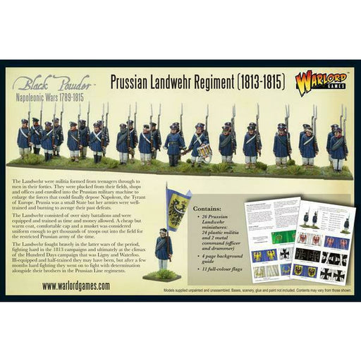 Black Powder Napoleonic Wars 1789-1815 Prussian Landwehr Regiment 1813-1815 New - TISTA MINIS