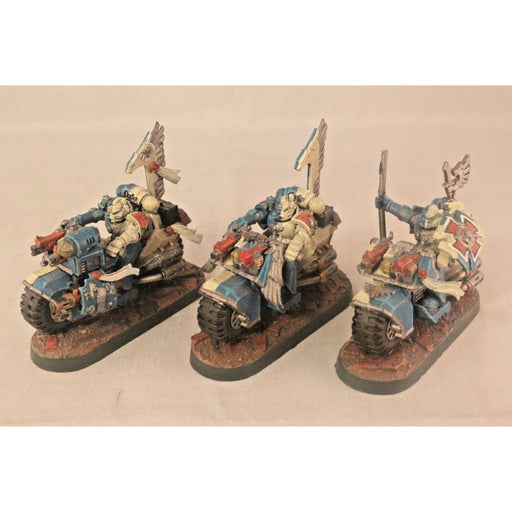 Warhammer Space Marine Bikers Well Painted | TISTAMINIS