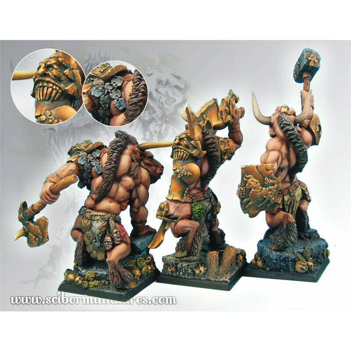 Scibor Miniatures 28mm/30mm Minotaurs Warriors Set New - TISTA MINIS