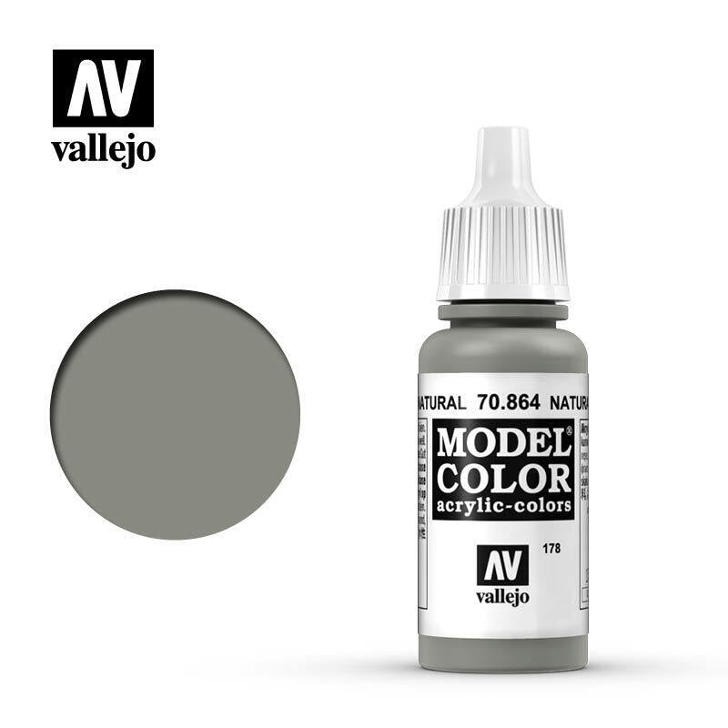 Vallejo Model Colour Paint Natural Steel Metallic (70.864) - Tistaminis