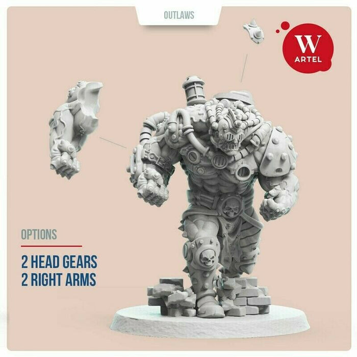 Artel Miniatures - Outlaws Chemfist Brute 28mm New - TISTA MINIS