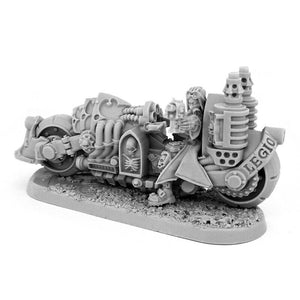 Wargames Exclusive HERESY HUNTER FEMALE INQUISITOR WITH DEATHCRUISER BIKE New - TISTA MINIS