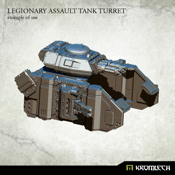 Kromlech Legionary Assault Tank Turret: Twin Minigun - TISTA MINIS