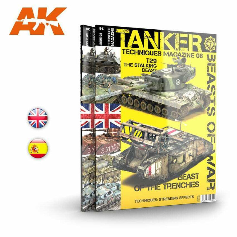 AK Interactive TANKER 08 BEASTS OF WAR - English New - Tistaminis