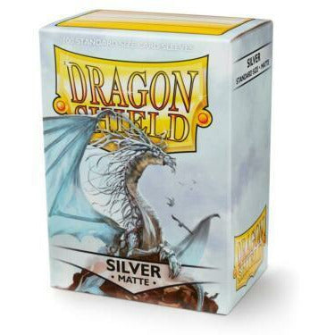 Dragon Shield Sleeves  Matte Silver (100) New - Tistaminis