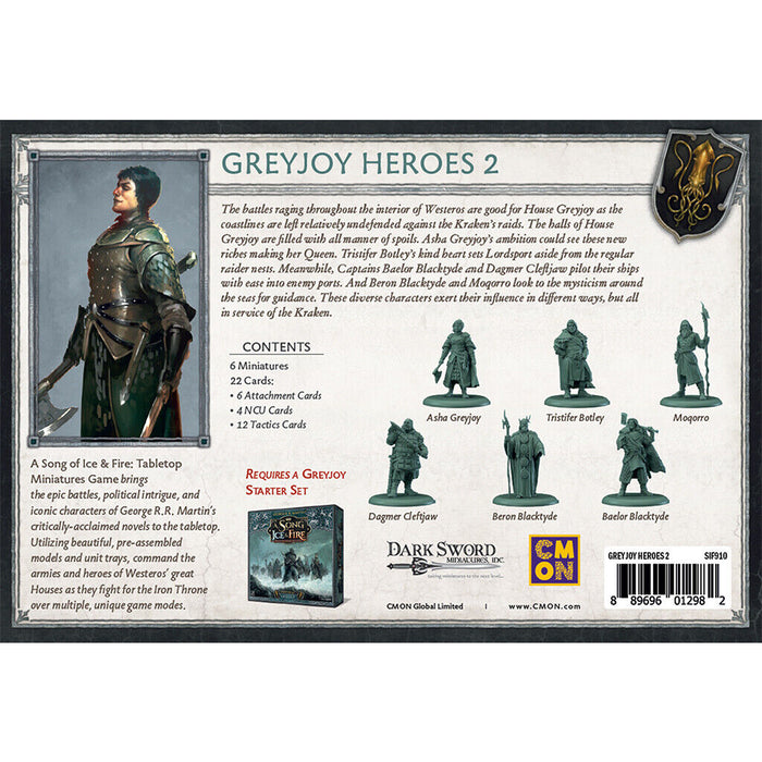 Song of Ice and Fire GREYJOY HEROES BOX #2 New - Tistaminis