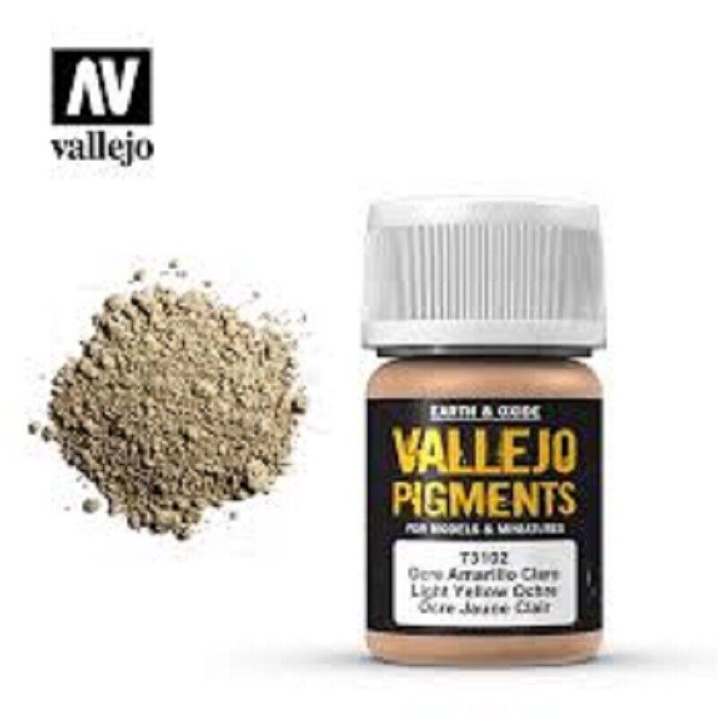 Vallejo Pigments Light Yellow Ocre Pigment - VAL3102 - Tistaminis