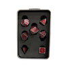 Metal Dungeons and Dragons Dice - Crimson Red - Tistaminis