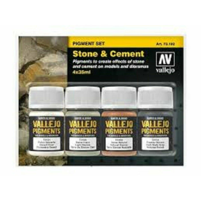 Vallejo Pigment Set Stone and Cement New - TISTA MINIS