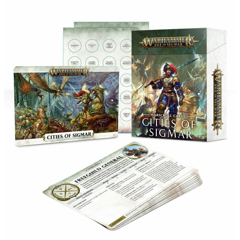 Warhammer Age of Sigmar WARSCROLL CARDS: CITIES OF SIGMAR New | TISTAMINIS