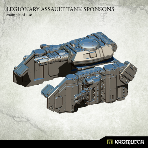 Kromlech Legionary Assault Tank Sponsons: Heavy Flamers - TISTA MINIS