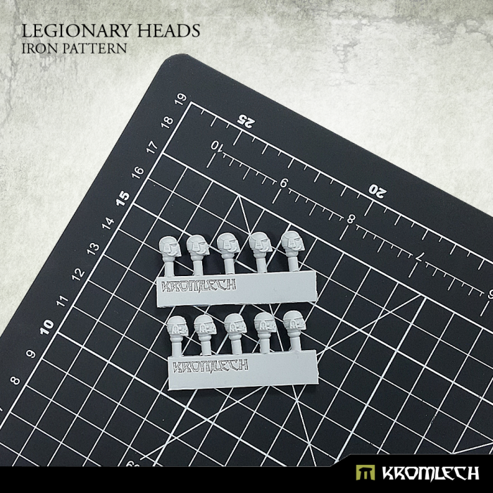 Kromlech Legionary Heads: Iron Pattern (10) New - TISTA MINIS