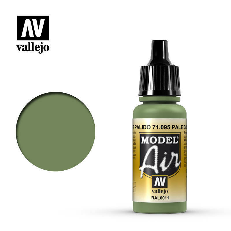 Vallejo Model Air Paint Pale Green(6/Bx) (71.095) - Tistaminis