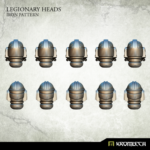 Kromlech Legionary Heads: Iron Pattern (10) New - TISTA MINIS