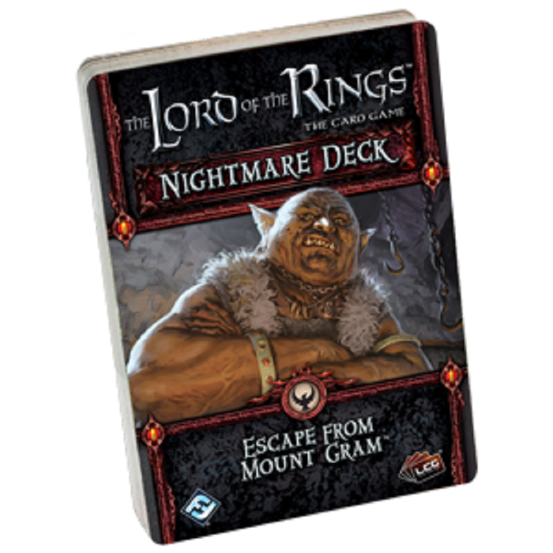The Lord Of The Rings Card Game Nightmare Deck ESCAPE FROM MOUNT GRAM New - TISTA MINIS