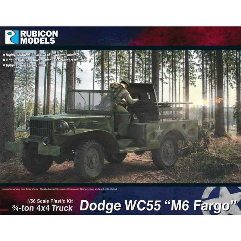 Rubicon American Dodge WC55 “M6 Fargo” ¾-ton 4x4 Truck, 37mm GMC New - Tistaminis