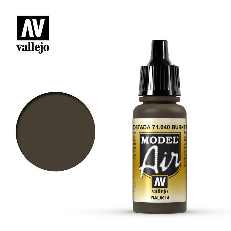 Vallejo Model Air Paint Burnt Umber (FS30097) (6/Bx) (71.040) - Tistaminis