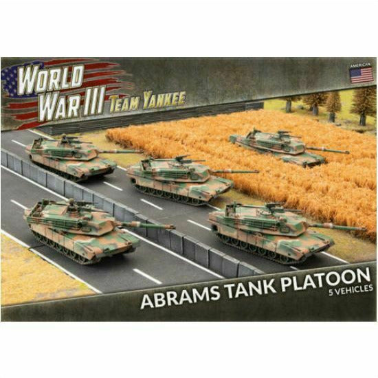 World War 3: Team Yankee American Abrams Tank Platoon New - TISTA MINIS