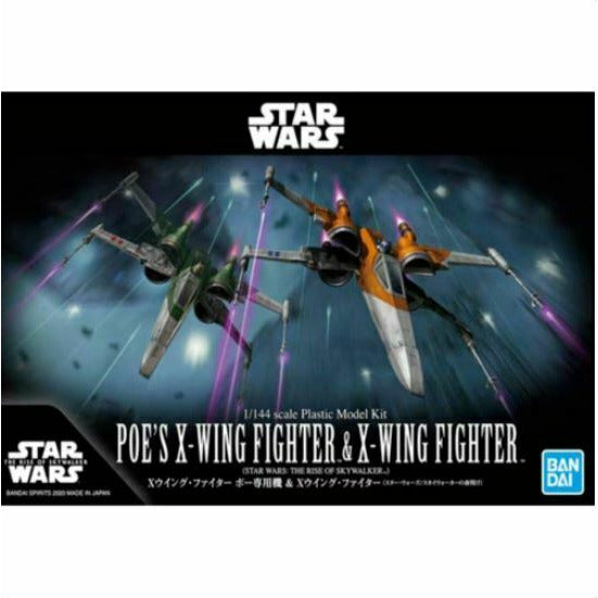 BANDAI Star Wars 1/144 POE'S X-WING FIGHTER & X-WING FIGHTER New - TISTA MINIS