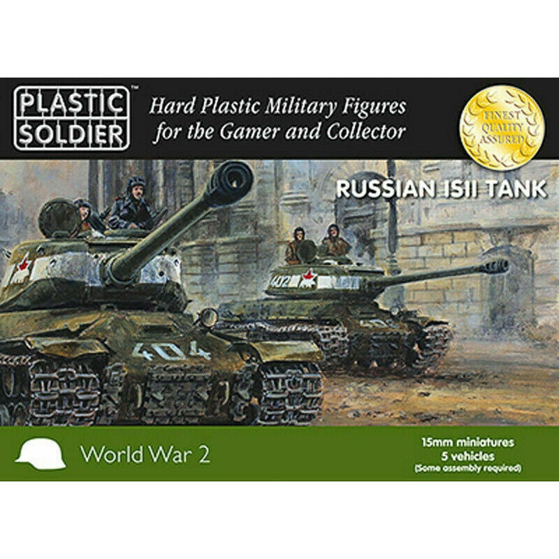 Plastic Soldier Company 15MM IS2 TANK X 5 VEHICLES New - TISTA MINIS
