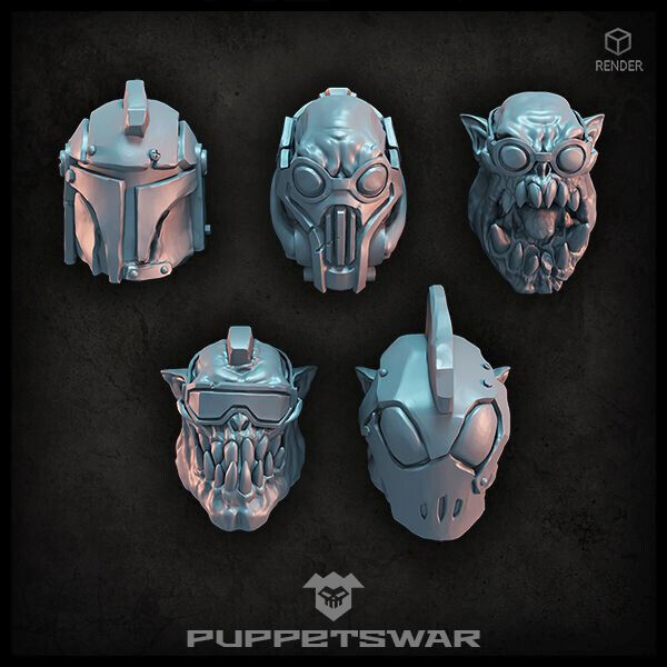 Puppet War Rocket Orc Heads New - Tistaminis