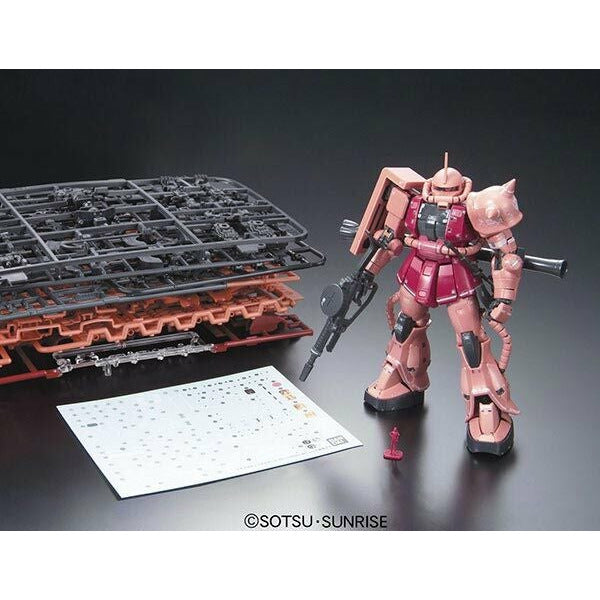 Bandai #2 MS-06S Char's Zaku II "Mobile Suit Gundam", Bandai RG 1/144 New - Tistaminis