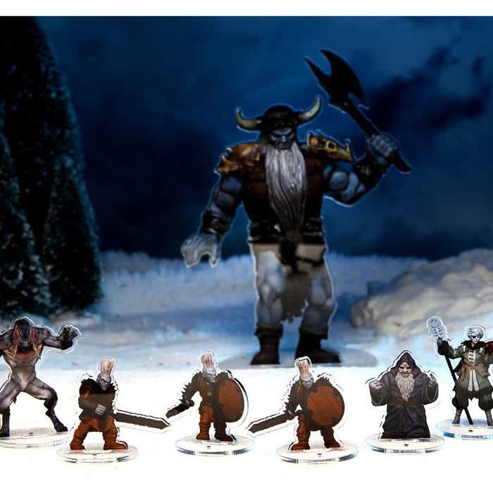 Dungeons & Dragons IDOLS 2D MINIS: SET 2: FROST GIANT New - Tistaminis