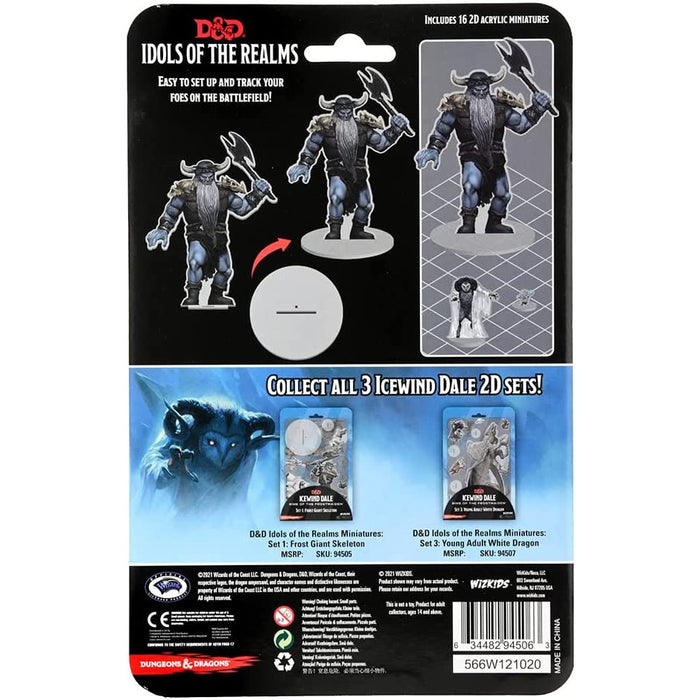 Dungeons & Dragons IDOLS 2D MINIS: SET 2: FROST GIANT New - Tistaminis