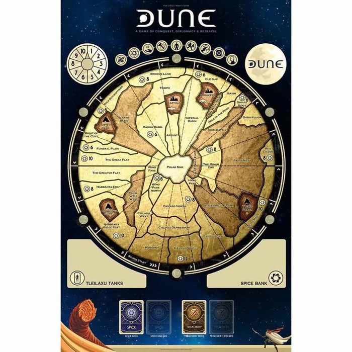 DUNE GAME MAT (36' X 24') NEW - Tistaminis