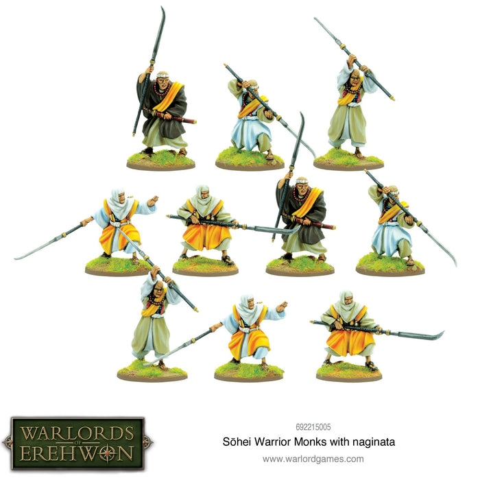 Warlords of Erehwon: Sohei Warrior Monks with Naginata New - Tistaminis