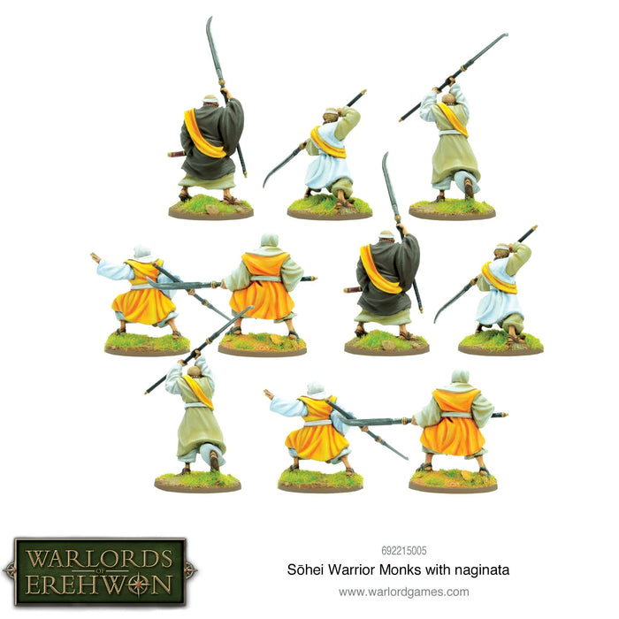 Warlords of Erehwon: Sohei Warrior Monks with Naginata New - Tistaminis