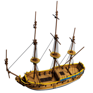 Blood & Plunder 6th Rate Frigate Ship New - Tistaminis