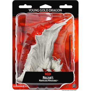 D&D Nolzurs Marvelous Upainted Miniatures: Wave 11: Young Gold Dragon New - Tistaminis
